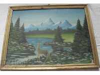 Παλιός πίνακας ελαιογραφίας