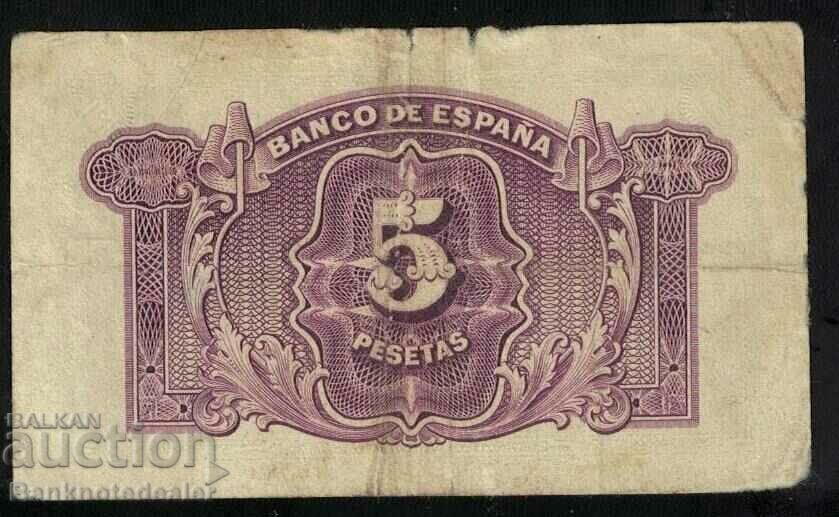 Ισπανία 5 πεσέτες 1935 Επιλογή 85 Αναφ. 5023 με τιμή 5.00 BGN | € 2.56 Ισπανία 5 πεσέτες 1935 Επιλογή 85 Αναφ. 5023 με τιμή 5.00 BGN | € 2.56