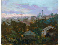 Evening over the Patriarchate - oil paints