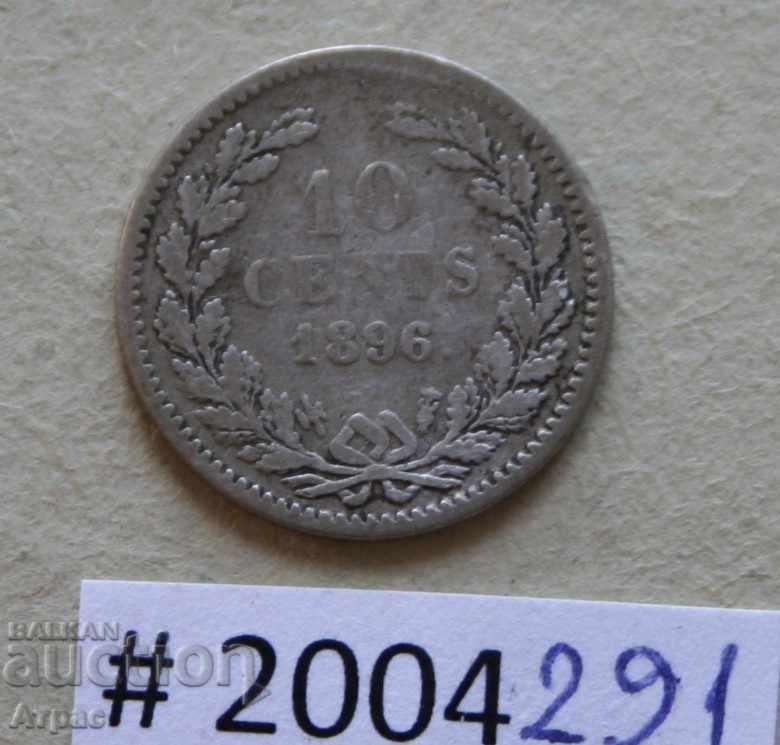 10 cents 1896 Netherlands