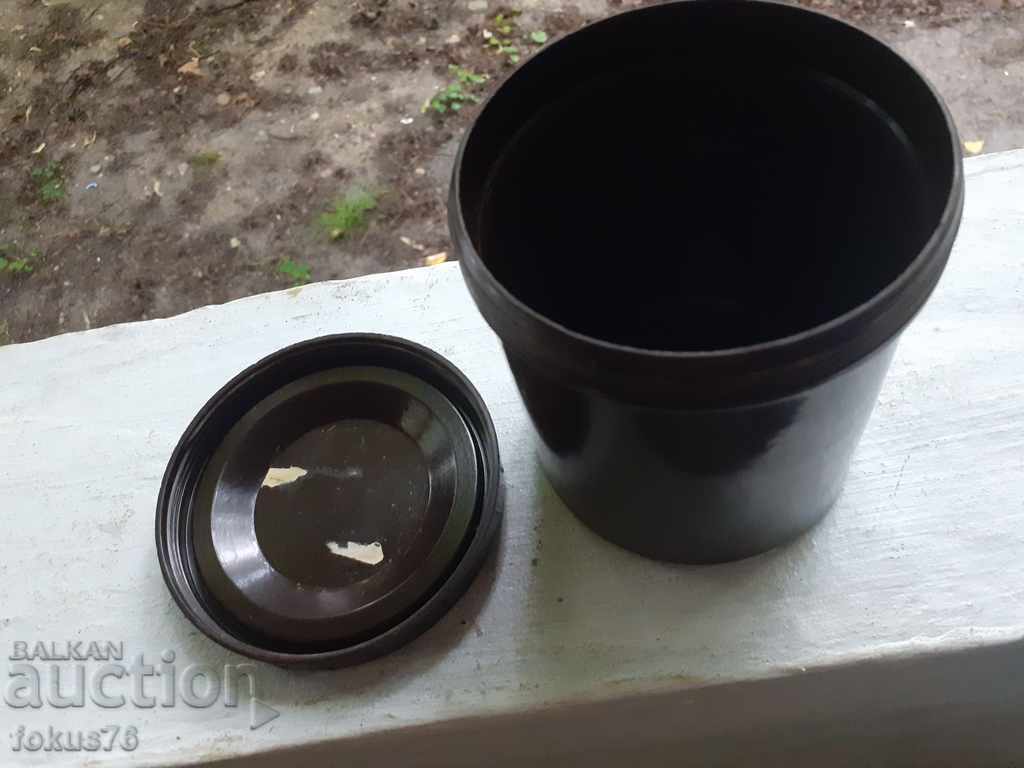 Old bakelite box with screw cap - 7 Old bakelite box with screw cap - 7