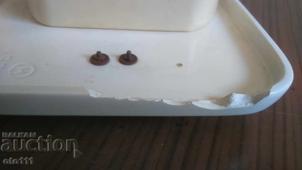 OLD PORCELAIN WALL CLOCK - 5