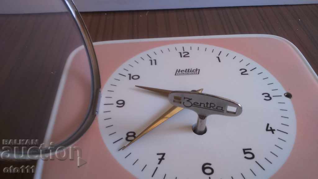 OLD PORCELAIN WALL CLOCK - 6