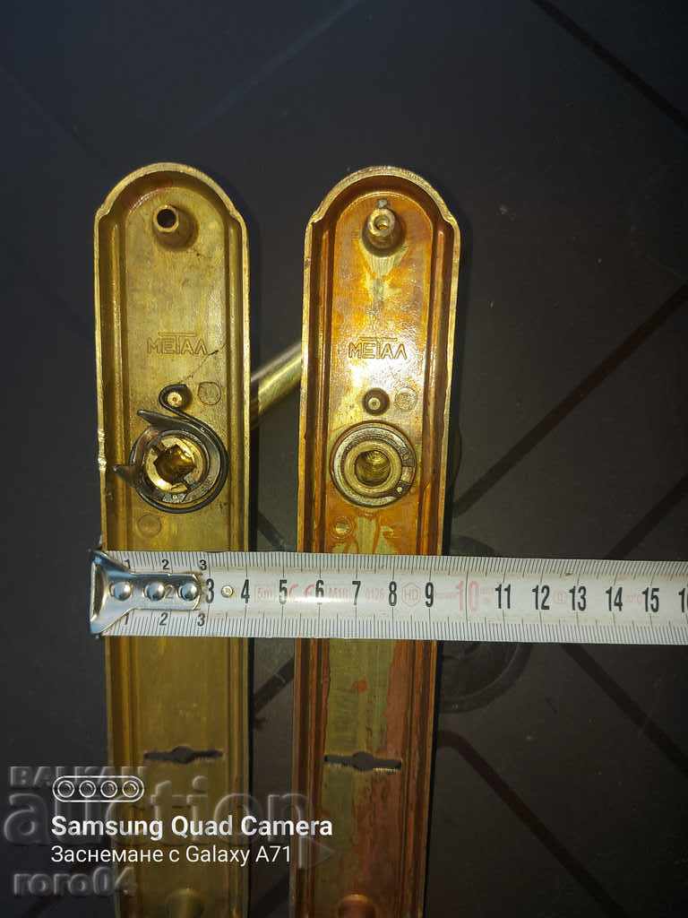 BRONZE LOCK HANDLES - 5 BRONZE LOCK HANDLES - 5