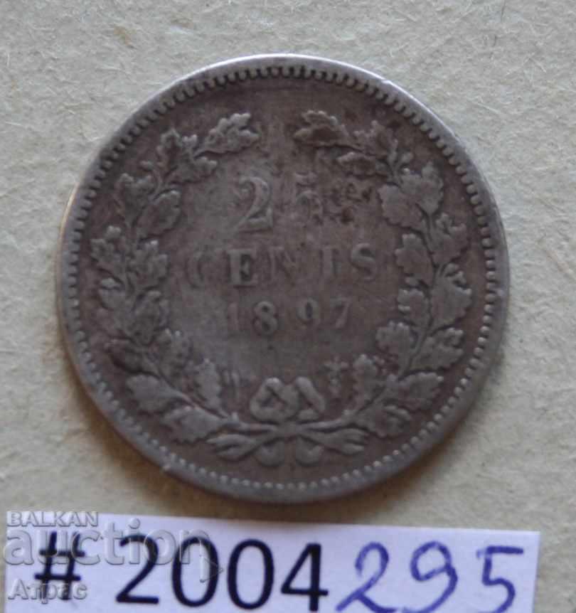 25 σεντς 1897 Ολλανδία