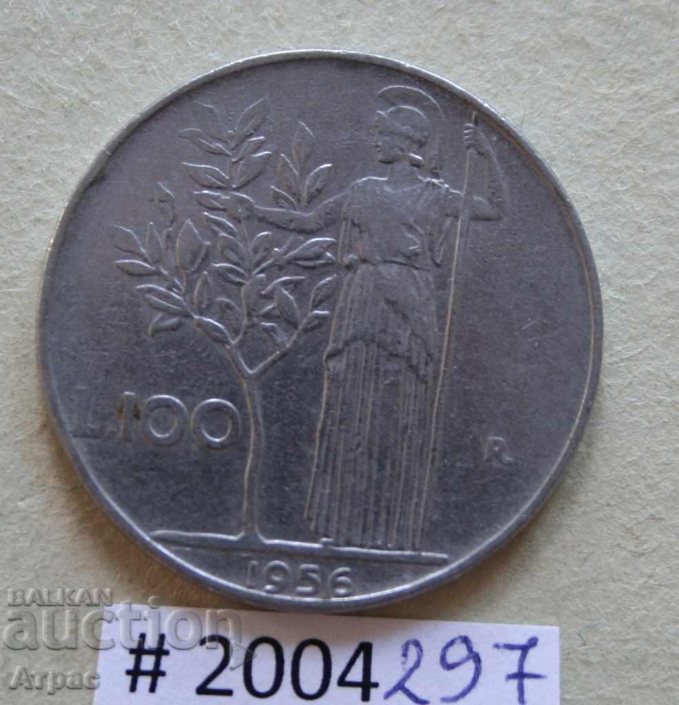 100  лири  1956  Италия