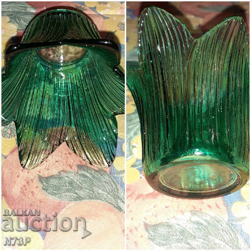 BEAUTIFUL VASE CANDLEHOLDER. COLORED GLASS. - 7 BEAUTIFUL VASE CANDLEHOLDER. COLORED GLASS. - 7