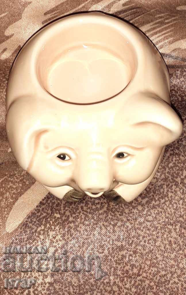 PIGGY CANDLEHOLDER. SWEDEN. with price 6.00 BGN | € 3.07 PIGGY CANDLEHOLDER. SWEDEN. with price 6.00 BGN | € 3.07