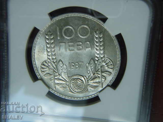 100 BGN 1937 Βασίλειο της Βουλγαρίας - MS63 από την NGC. - 6