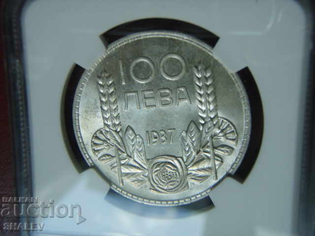 100 BGN 1937 Βασίλειο της Βουλγαρίας - MS63 από την NGC. - 7