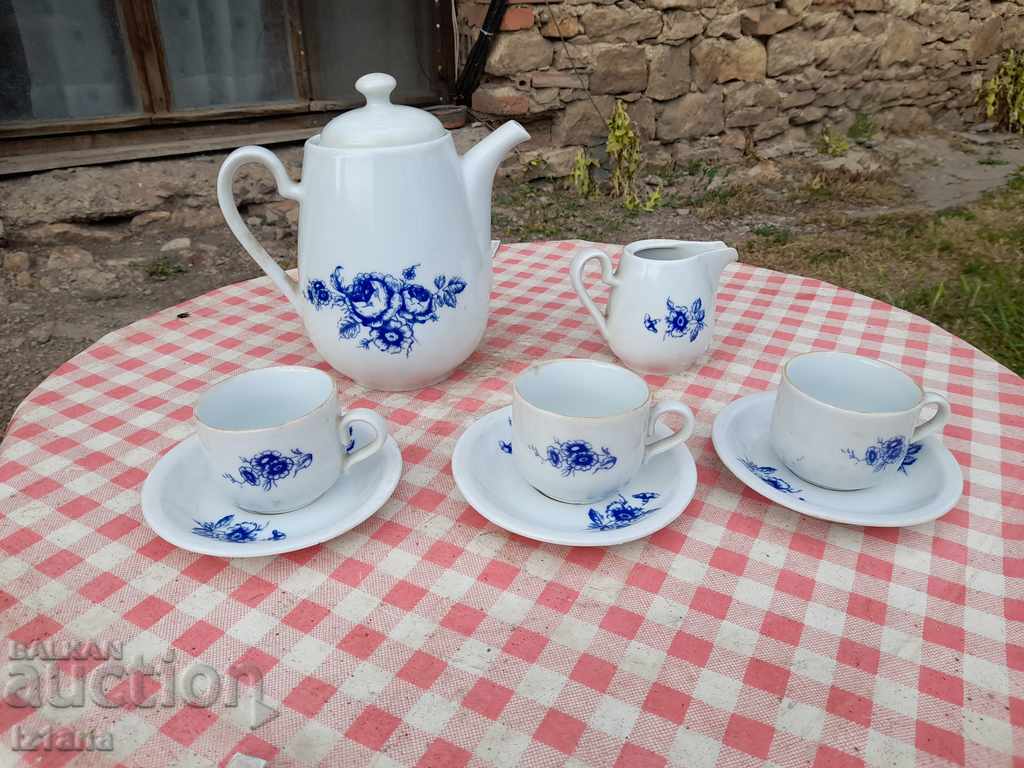 Old porcelain coffee service with price 40.00 BGN | € 20.45
