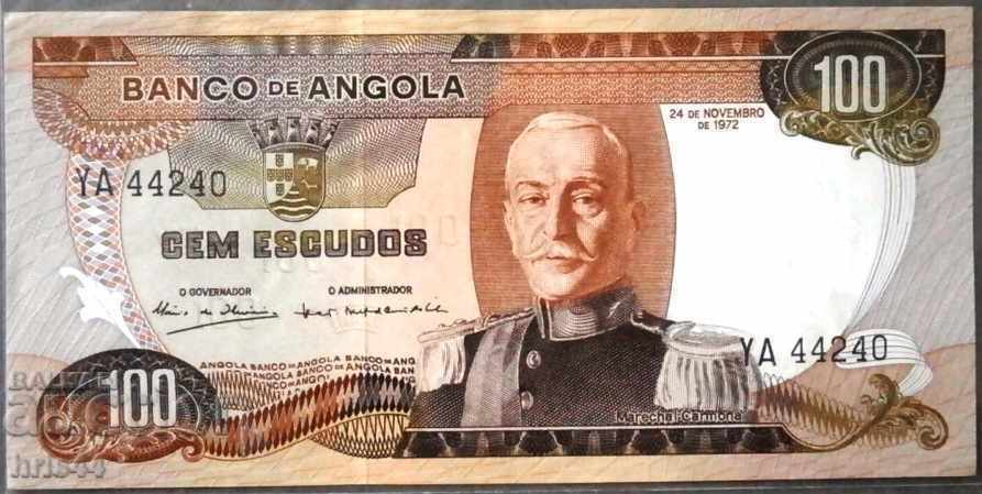 Πορτογαλική Αγκόλα - 100 εσκούδο - 1972