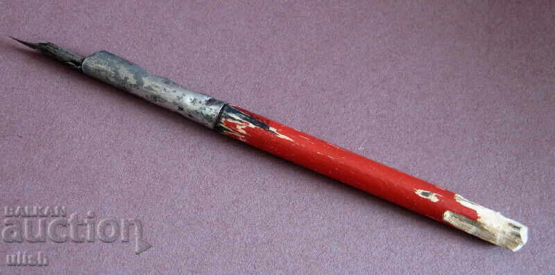 1950 CCCP handmade quill sickle and hammer pen