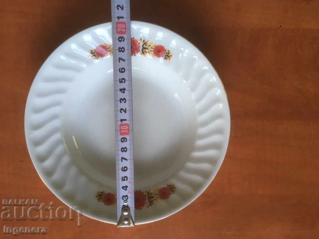 PORCELAIN PLATE DEEP BULGARIA with price 5.00 BGN | € 2.56 PORCELAIN PLATE DEEP BULGARIA with price 5.00 BGN | € 2.56