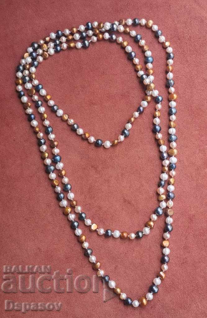 Necklace Necklace of Natural Pearls Very Long 162 cm.