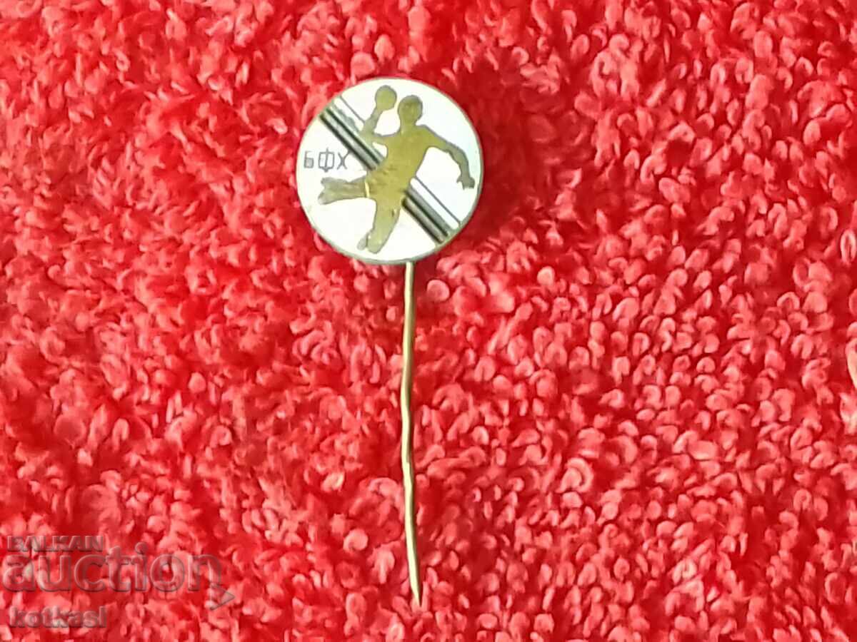 Auction Old sports badge bronze pin enamel handball BFH Auction Old sports badge bronze pin enamel handball BFH