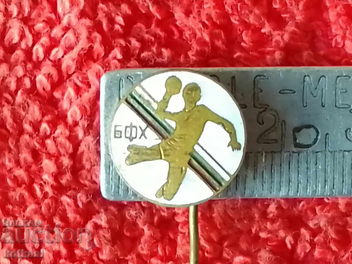Old sports badge bronze pin enamel handball BFH Old sports badge bronze pin enamel handball BFH