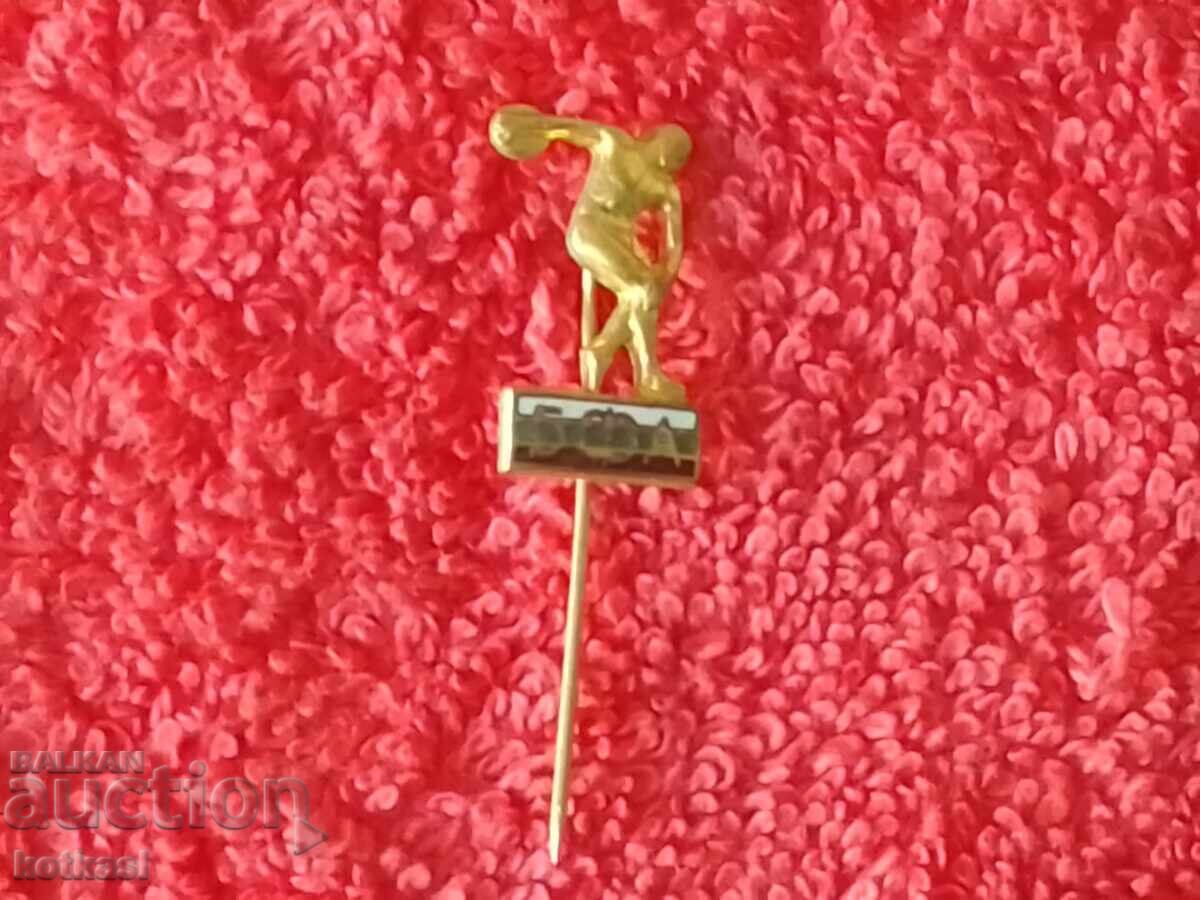 Auction Old social sports bronze badge enamel athletics BFA Auction Old social sports bronze badge enamel athletics BFA