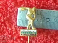 Old social sports bronze badge enamel athletics BFA