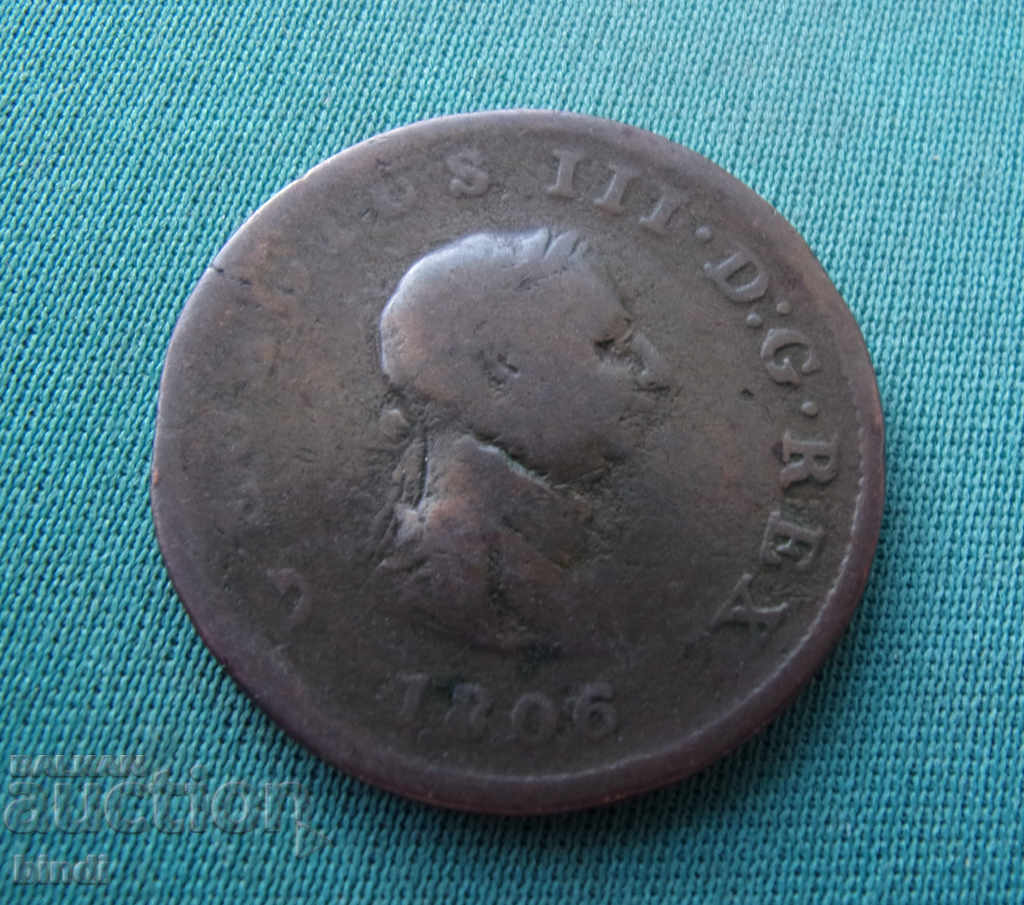 Anglia ½ Penny 1806