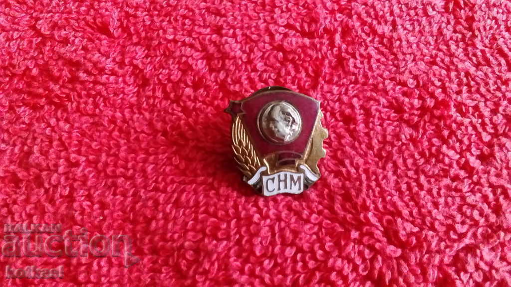 Old Social Badge σμάλτο σε βίδα SNM G. Dimitrov εξαιρετικό
