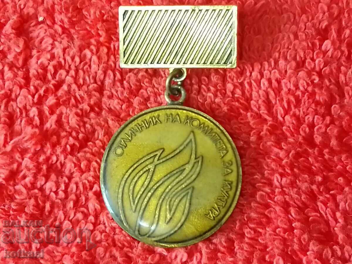 Auction  Star Soc Badge Medal HONORABLE OF CULTURE COMMITTEE