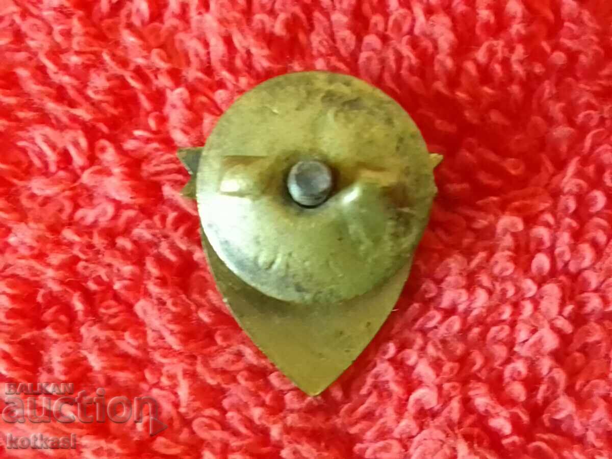 Auction Old Social Badge Enamel Pin on Screw GSO Auction Old Social Badge Enamel Pin on Screw GSO