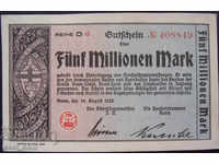 Banknote Collection Germany 5,000,000 Mark 1923 R rare