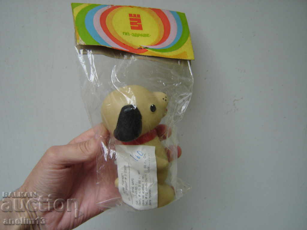 SOC RUBBER TOY NEW ΜΕ ΣΥΣΚΕΥΑΣΙΑ PP HEALTH AND LABEL 1988