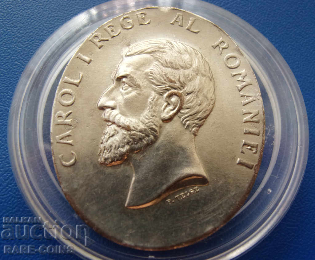 Romania Silver Medal 1906 Rare Original