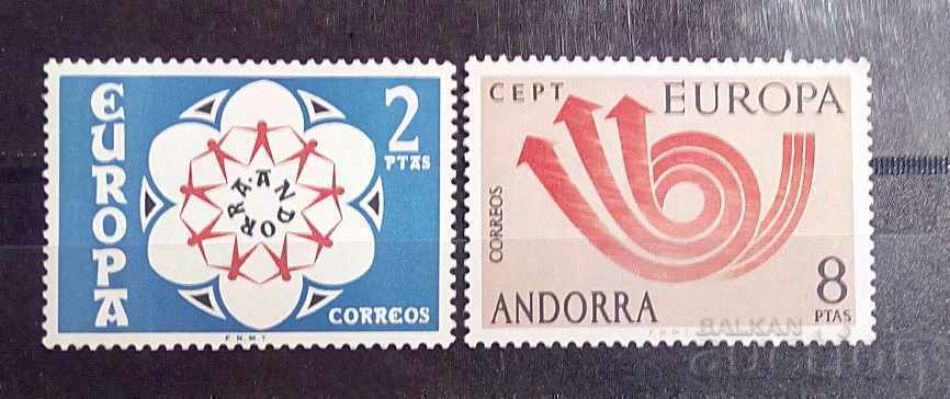 Испанска Андора 1973 Европа CEPT MNH