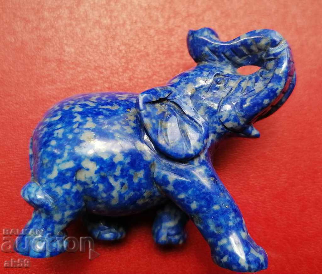 Lapis lazuli elephant.
