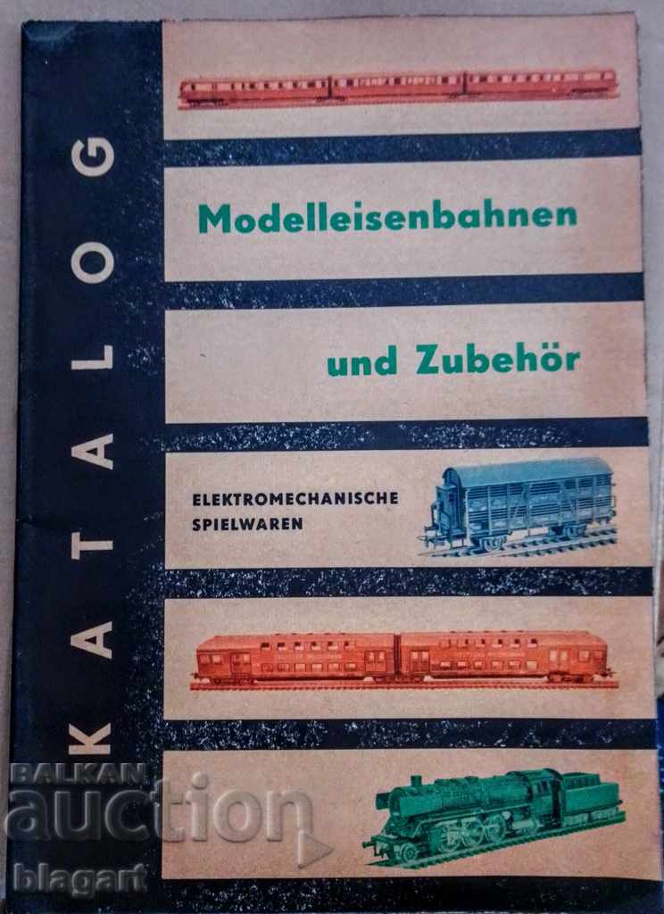 Old catalog of German locomotive models, etc.