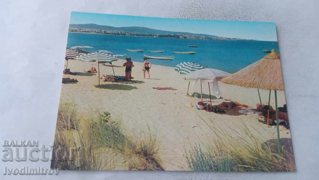 Пощенска картичка Приморско Плажът
