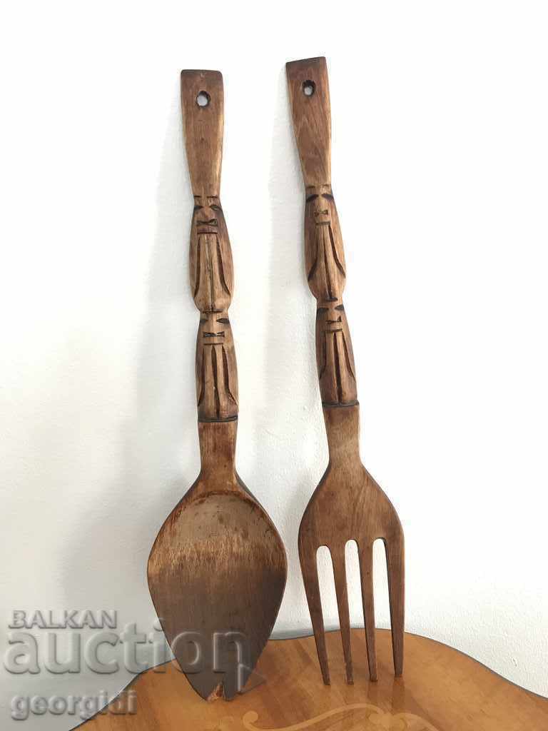 Large wooden utensils / woodcarving /. №0288