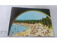 Пощенска картичка Приморско Къмпинг Перла Плажът