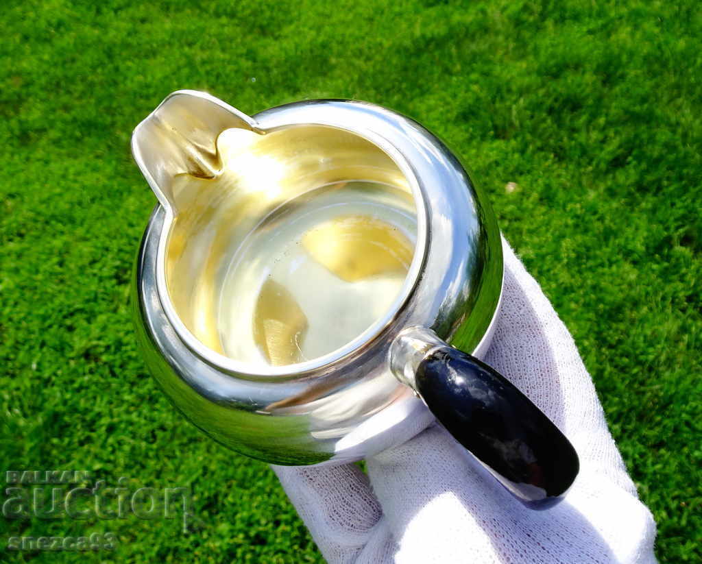 Delivery of German silver-plated jug and sugar bowl, markings Delivery of German silver-plated jug and sugar bowl, markings