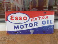 Метална табела номер Esso отлично моторно масло за двигателя