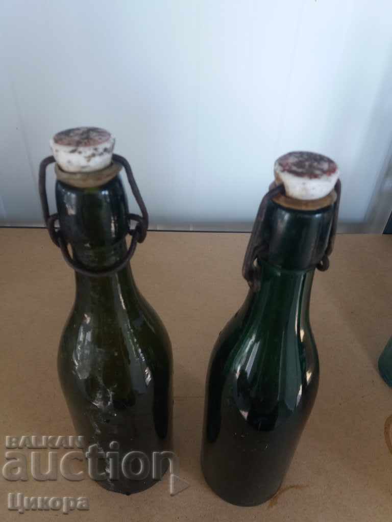 OLD BEER BOTTLE -2 pieces