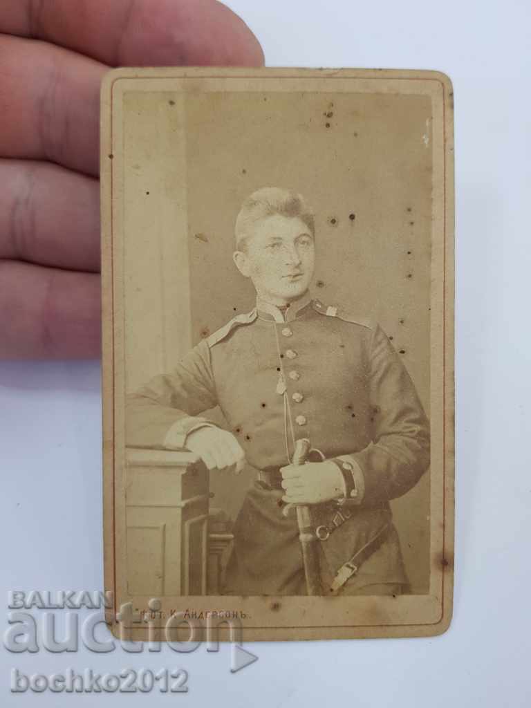 Fotografie unică de fotografie militară timpurie unică 1880