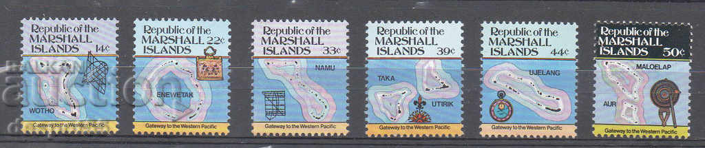 1985. Νησιά Μάρσαλ. Τοπία.