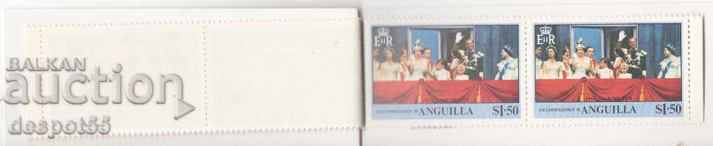 Delivery of 1978. Anguilla. 25 years since the coronation of Elizabeth II. Carnet. Delivery of 1978. Anguilla. 25 years since the coronation of Elizabeth II. Carnet.