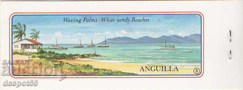 1978. Anguilla. 25 years since the coronation of Elizabeth II. Carnet. - 6 1978. Anguilla. 25 years since the coronation of Elizabeth II. Carnet. - 6