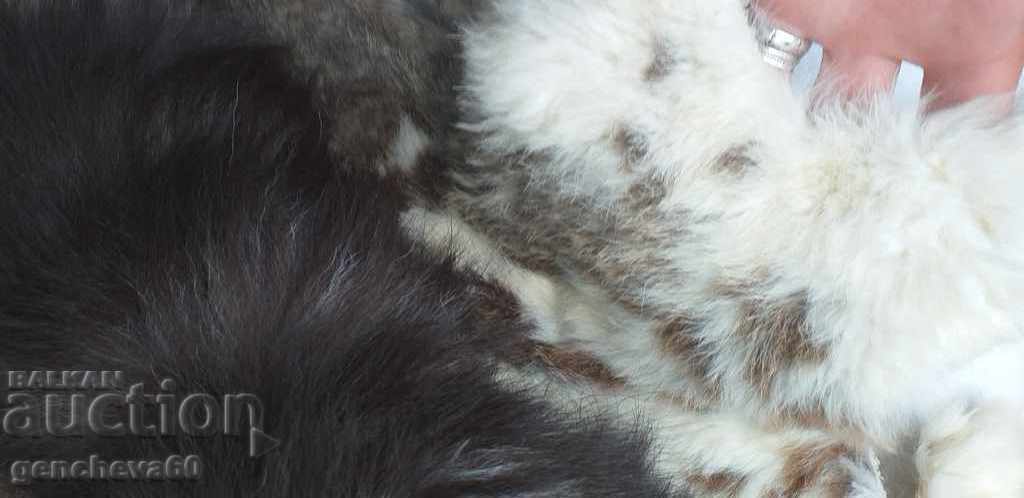 Rabbit skin and fox tail for decoration - 6 Rabbit skin and fox tail for decoration - 6