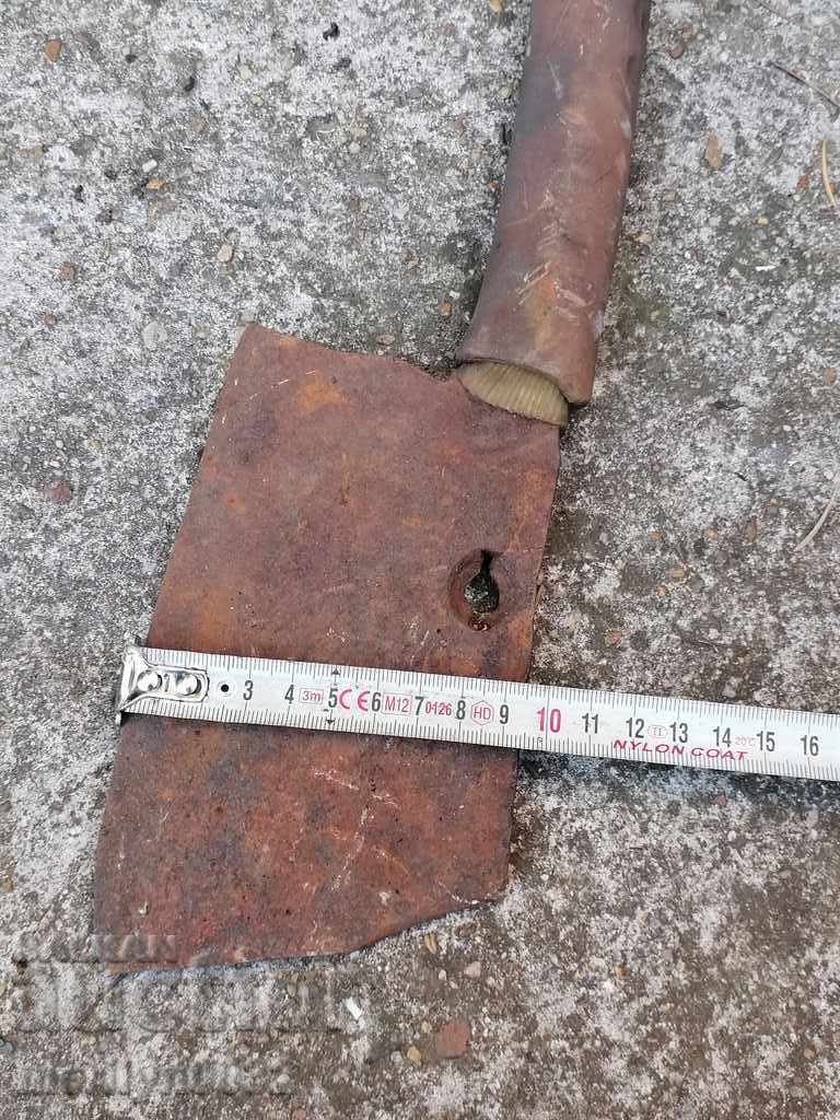 Old forged scythe, ax, hoop, knife, machete, blade - 5 Old forged scythe, ax, hoop, knife, machete, blade - 5