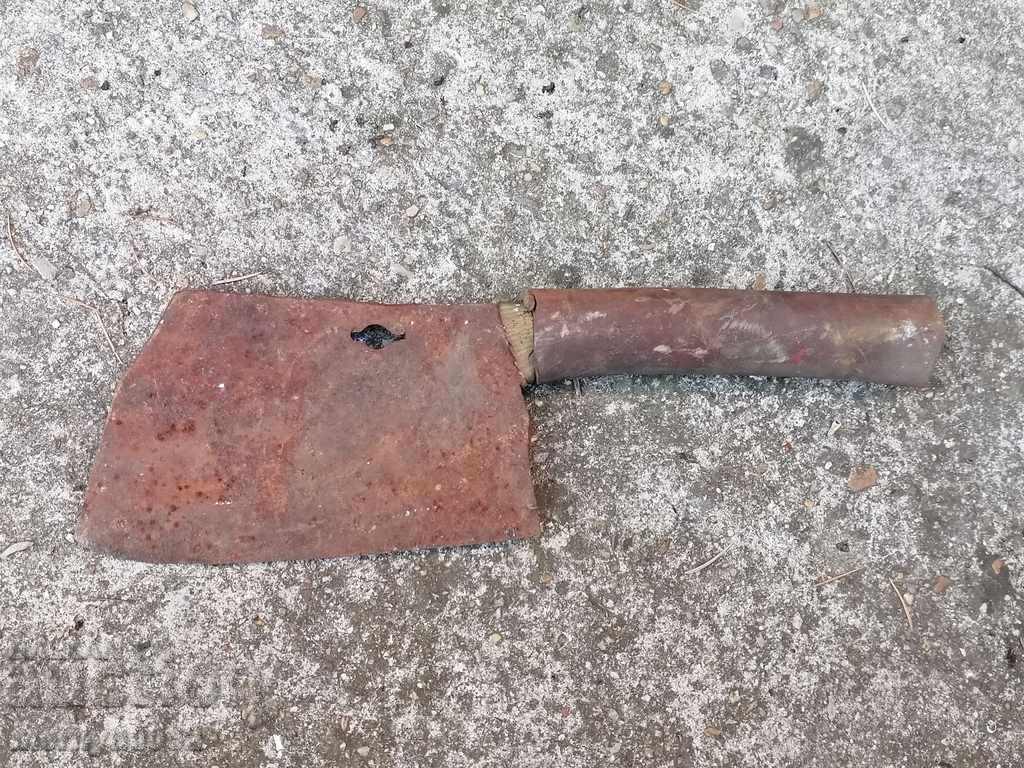 Old forged scythe, ax, hoop, knife, machete, blade - 7 Old forged scythe, ax, hoop, knife, machete, blade - 7