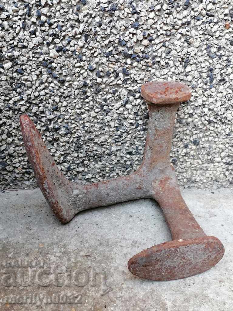 Old shoemaker anvil, wrought iron