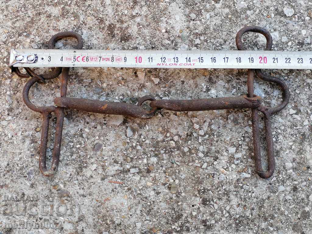 Old forged bridle reins wrought iron, harness - 6 Old forged bridle reins wrought iron, harness - 6