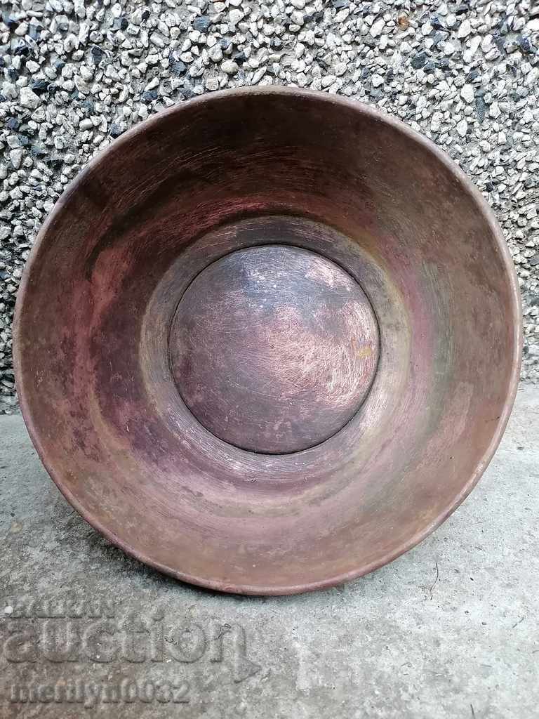 Old copper saucer, copper, pot, plate, bowl with price 49.00 BGN | € 25.05 Old copper saucer, copper, pot, plate, bowl with price 49.00 BGN | € 25.05