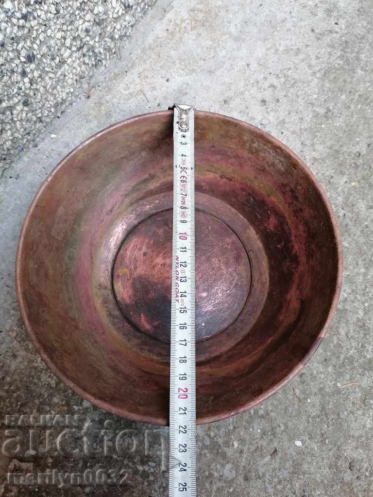 Old copper saucer, copper, pot, plate, bowl - 5 Old copper saucer, copper, pot, plate, bowl - 5
